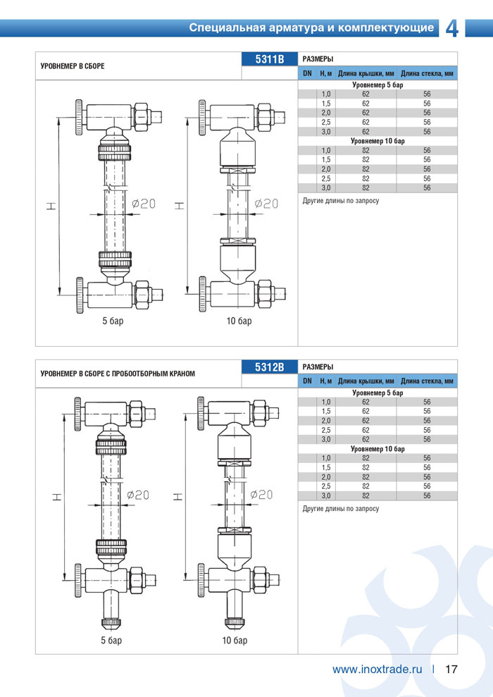 Специальная арматура и комплектующие Инокстрейд 17